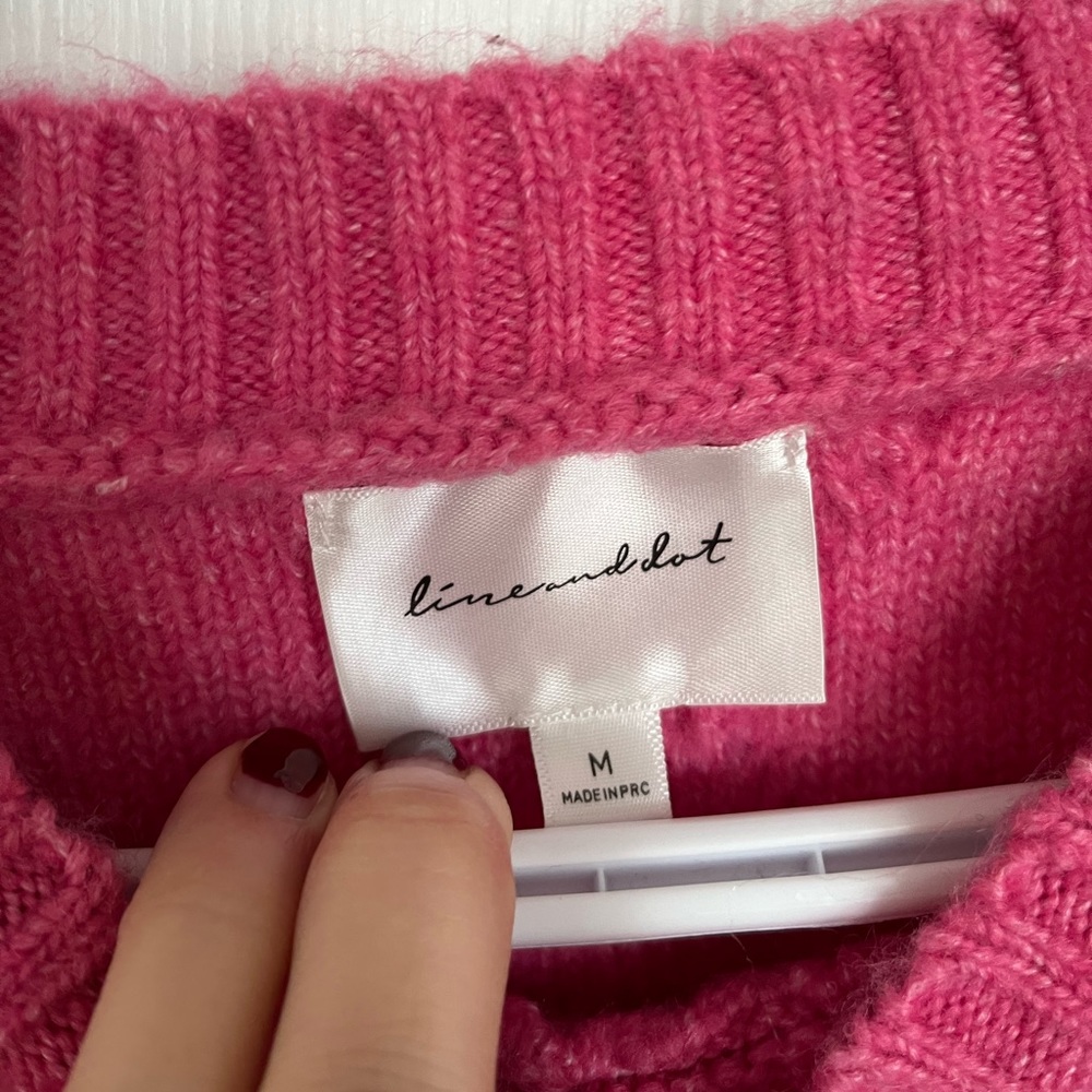 Line & Dot Knit Sweater - Picture 3 of 4